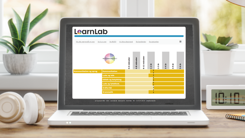 Se barnets sproglige udvikling i Kompetencehjulet Sprog - udvikler barnet sig som typisk forventet?